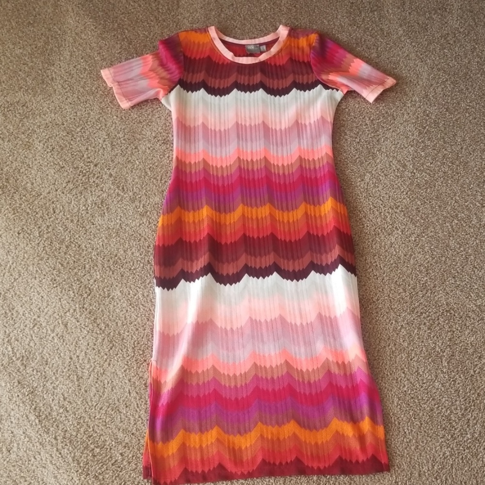 Asos striped bodycon dress